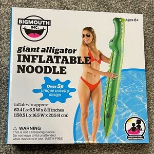 BigMouth Inc. Green Giant Alligator Inflatable Noodle